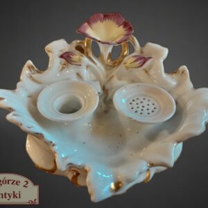 Kałamarz porcelanowy z przełomu XIX i XX wieku